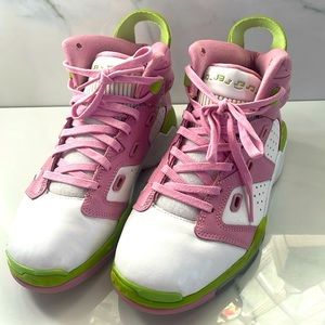 Jordan 6-17-23 Elemental Pink Vivid Green Sneakers